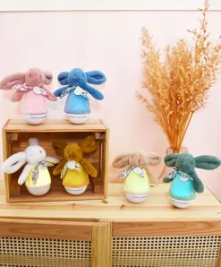 Doudou et Compagnie Veilleuse bebe musicale Culbuto blanc - 16 cm