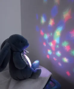 Doudou et Compagnie Veilleuse Lapin Musicale Projection mur et chansons Douces - Beige