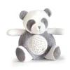 Doudou et Compagnie Veilleuse musicale et lumineuse Panda Gris - 20 cm